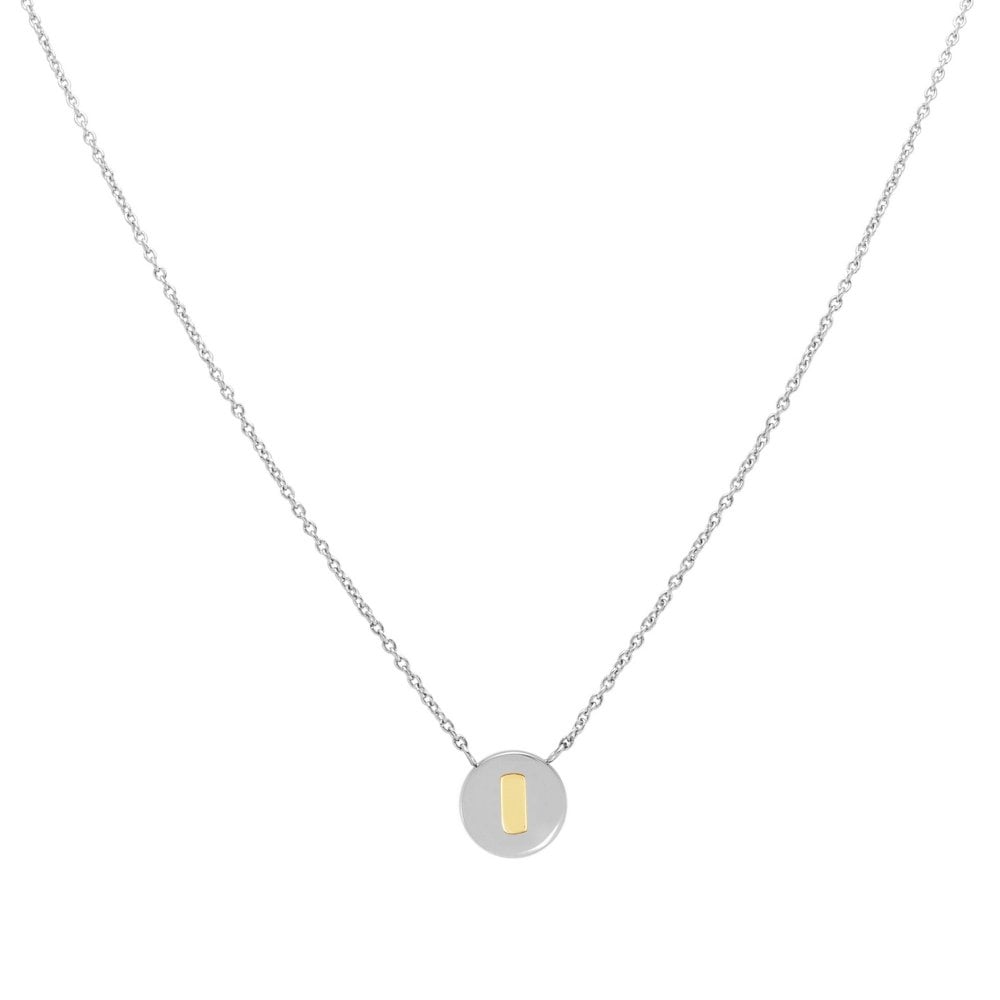 Letter I Silver & Gold Necklace | Nomination Italy | Luby 