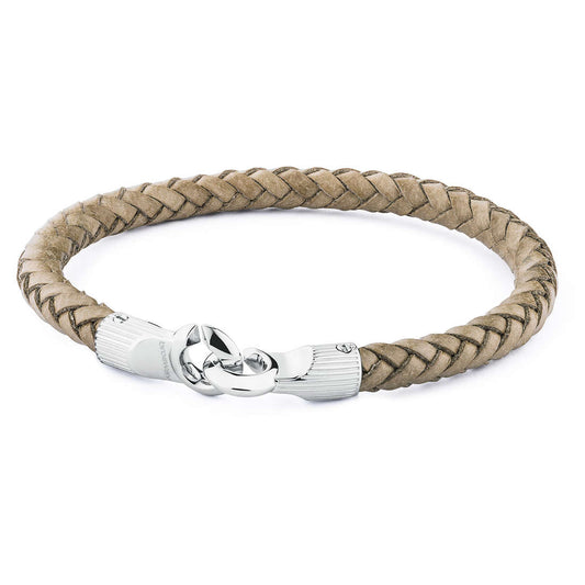 Outback Beige Rubber Bracelet (Silver/Beige) | Brosway Italia | Luby 