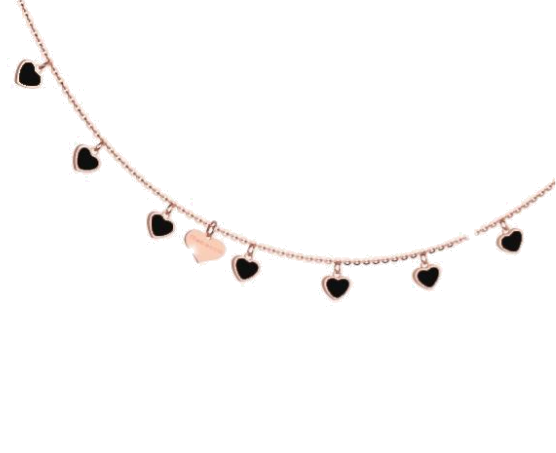 Piccoli Cuori Necklace (Rose-Gold) | Rebecca | Luby 