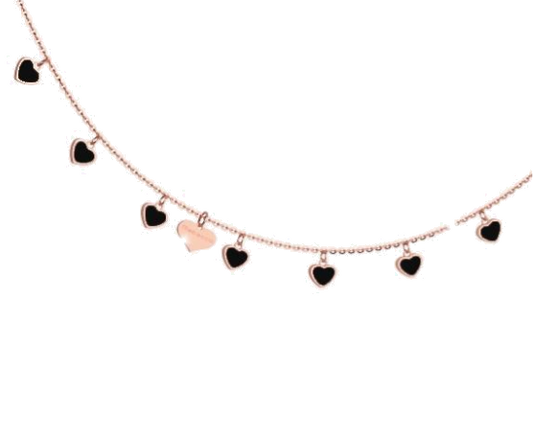 Piccoli Cuori Necklace (Rose-Gold) | Rebecca | Luby 