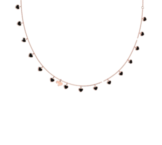 Piccoli Cuori Necklace (Rose-Gold) | Rebecca | Luby 