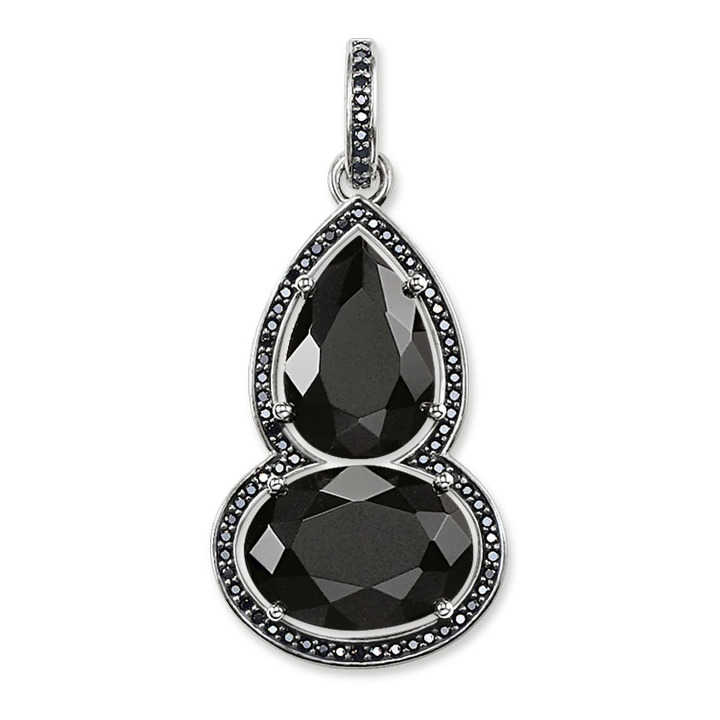 Maharani Onyx Stone Pendant (Silver/Black) | Thomas Sabo | Luby 