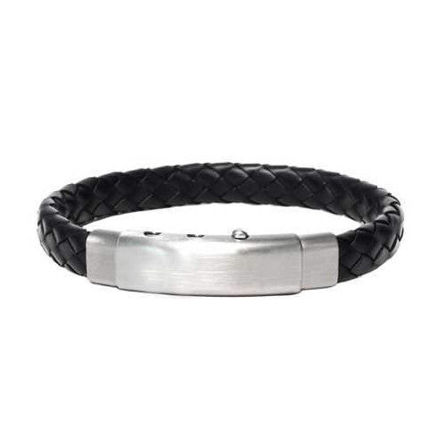 Braided Rubber and Steel Adjustable Clasp Bracelet | BORSARI | Luby 