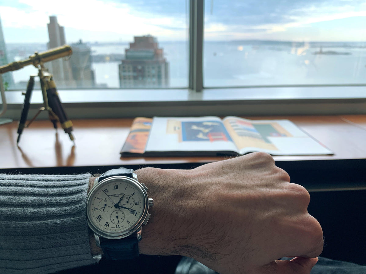 Classics Quartz Chronograph (Silver) | Frederique Constant | Luby 
