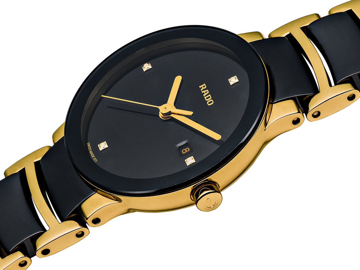 Centrix Ladies (Black-Gold;Diamonds) | Rado | Luby 