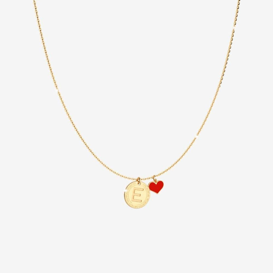 MyWorld Letter E Necklace (Gold)