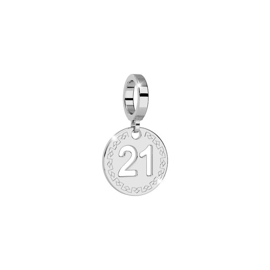 MyWorld Number 21 Charm (Silver) | Rebecca | Luby 