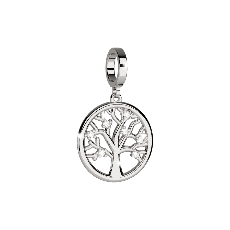 BRONZE CHARM TREE OF LIFE - WITH STONES