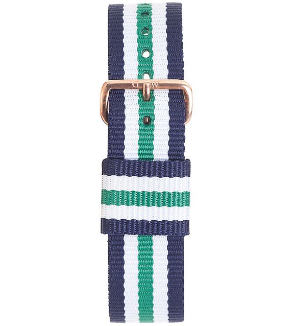 Nottingham Watch Strap (Green/White/Navy Blue/Rose-Gold) | Daniel Wellington | Luby 