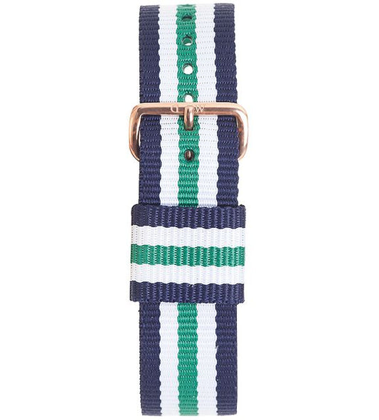 Nottingham Watch Strap (Green/White/Navy Blue/Rose-Gold) | Daniel Wellington | Luby 