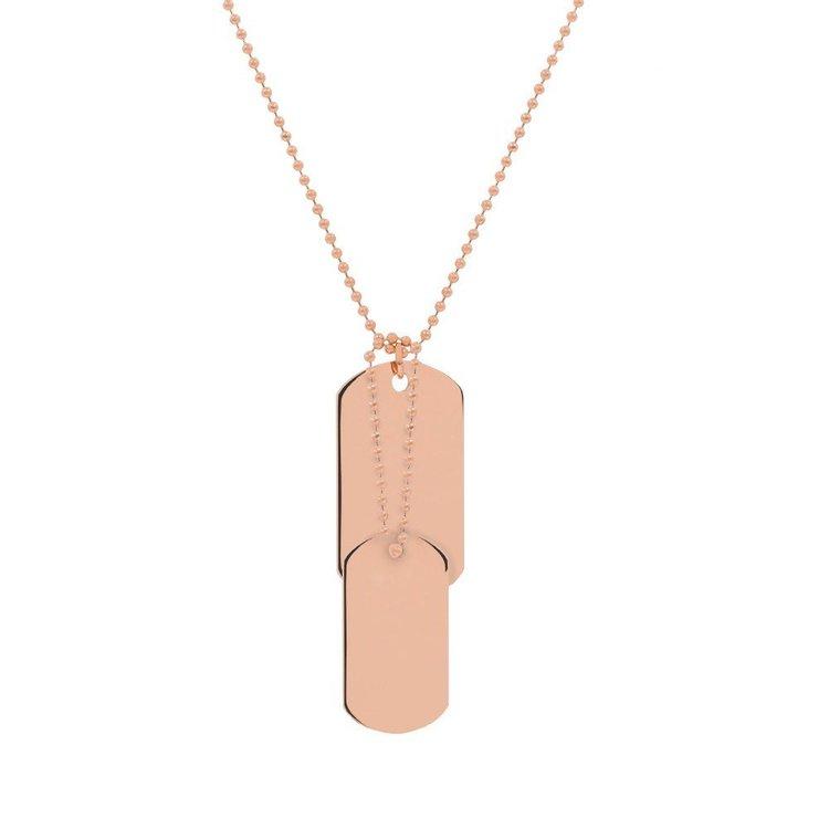 Double Dog Tag Adjustable Necklace | ARZ Steel | Luby 