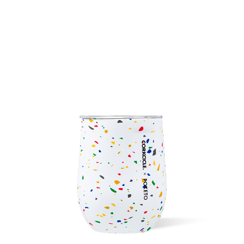WHITE TERRAZZO STEMLESS | Corkcicle | Luby 