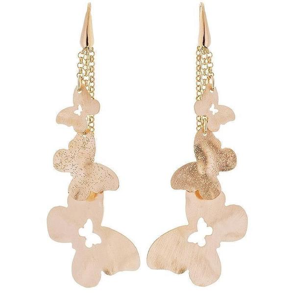 Desire Butterfly Long Bronze Dangle Earrings | Stroili Oro | Luby 