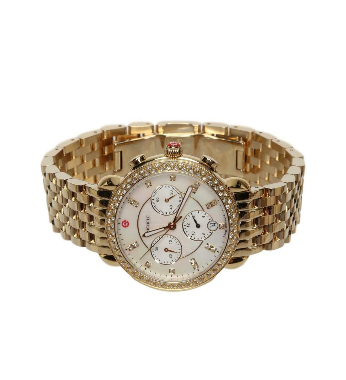 Sidney Diamond 18k Gold Watch | Michele | Luby 