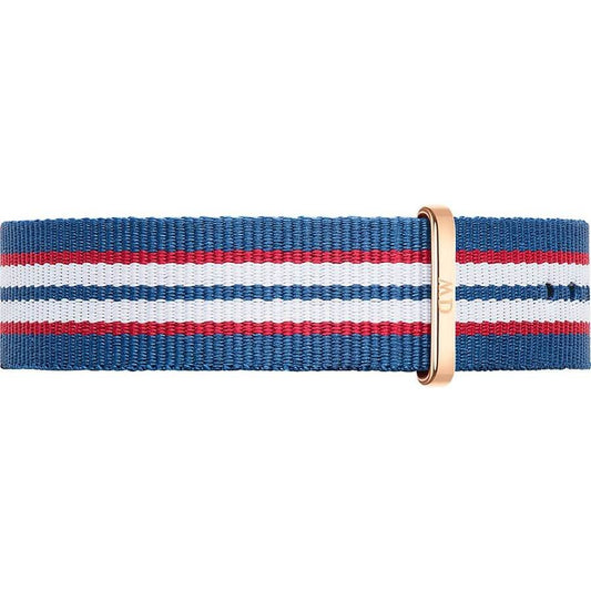 Belfast Watch Strap (Blue/Red/White/Rose-Gold) | Daniel Wellington | Luby 