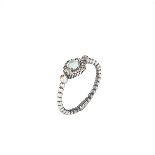 Silver Ring With Chalcedony | Sunfield | Luby 