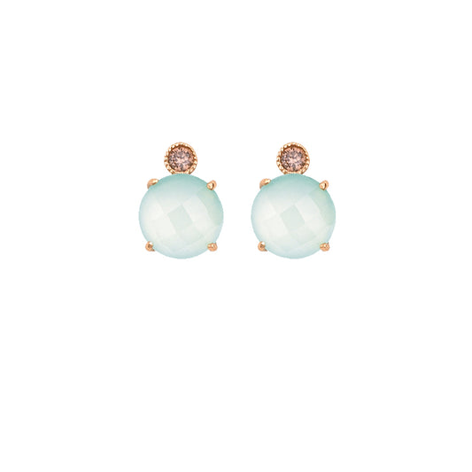 Rose Gold Plated Silver Chalcedony | Sunfield | Luby 