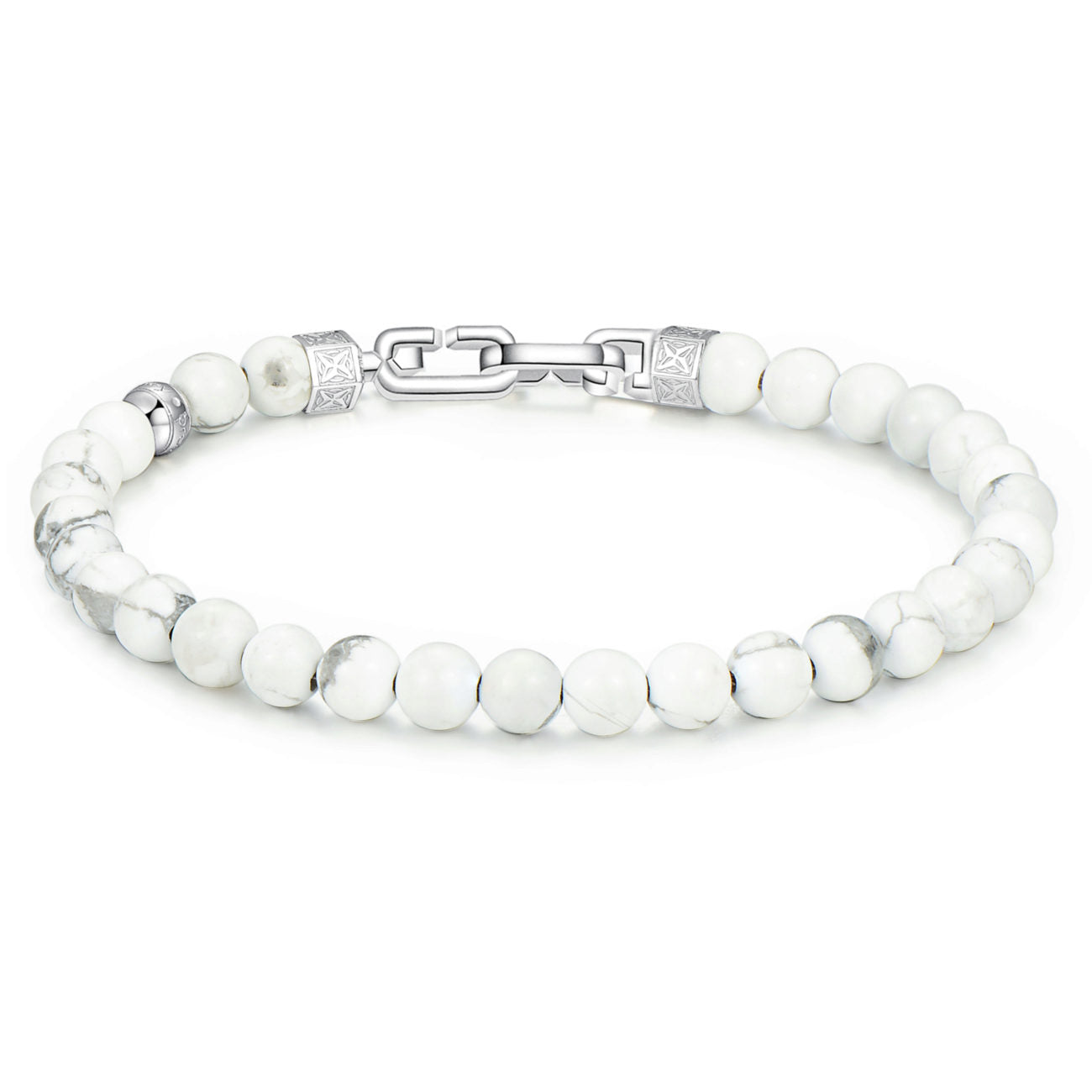 Shanti Beads Bracelet (Silver-White) | Brosway Italia | Luby 