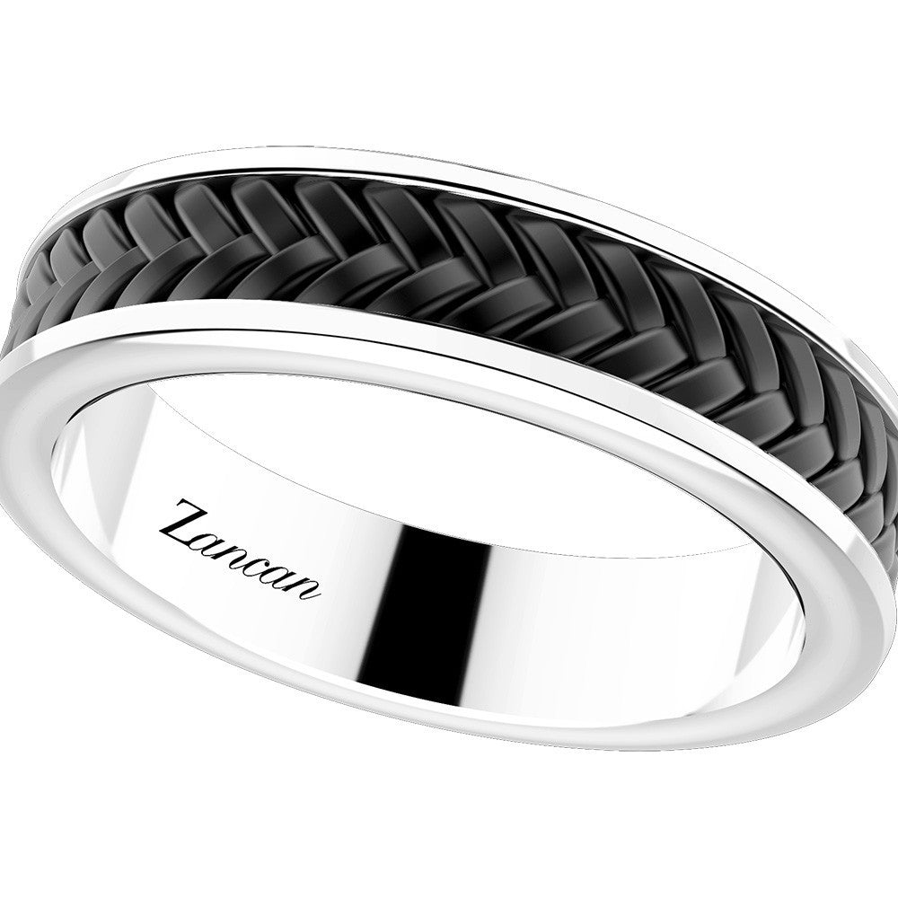 Black Braided Ring | Zancan | Luby 