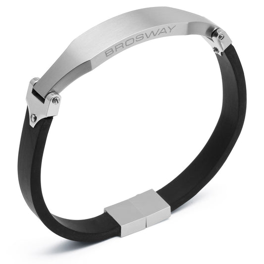 Class Black Rubber Bracelet | Brosway Italia | Luby 