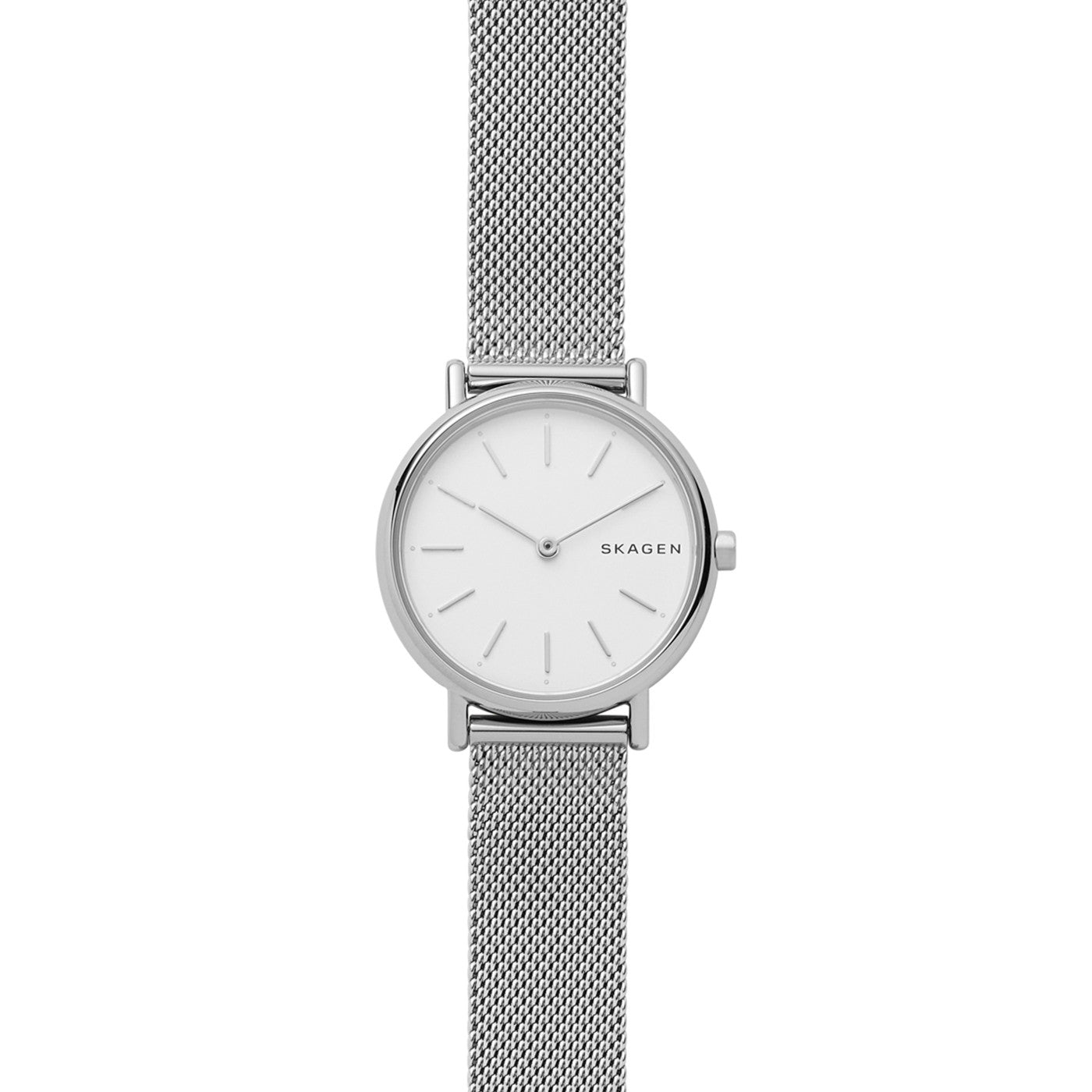 Signatur Slim Mesh Watch (Silver) | Skagen | Luby 