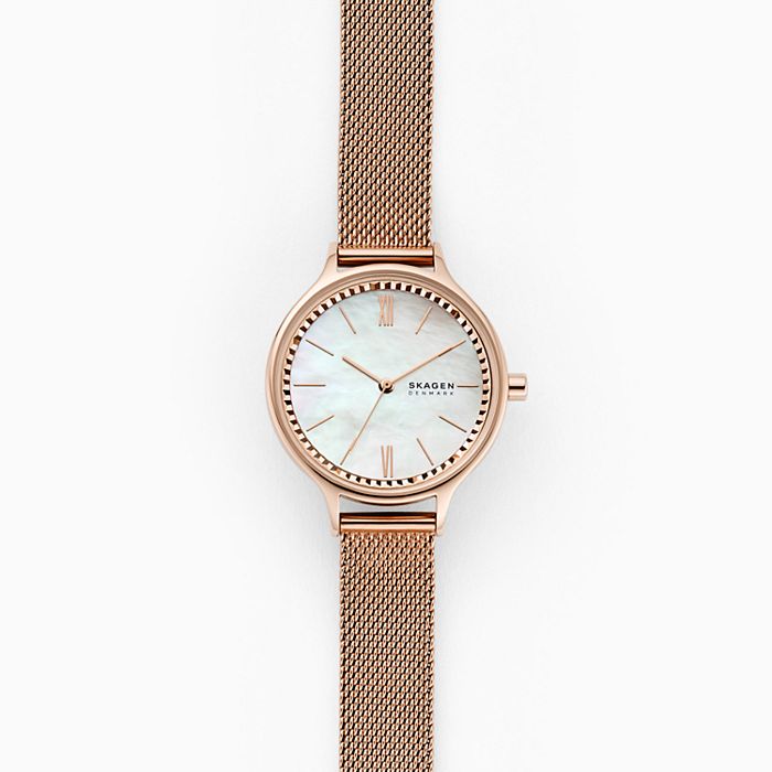 Reloj de malla Anita (oro rosa)