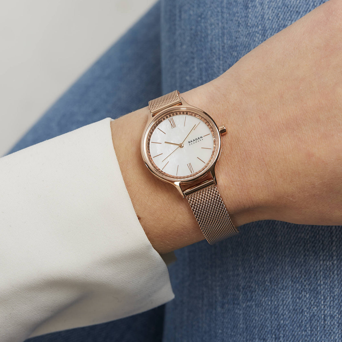 Anita Mesh Watch (Rose-Gold) | Skagen | Luby 