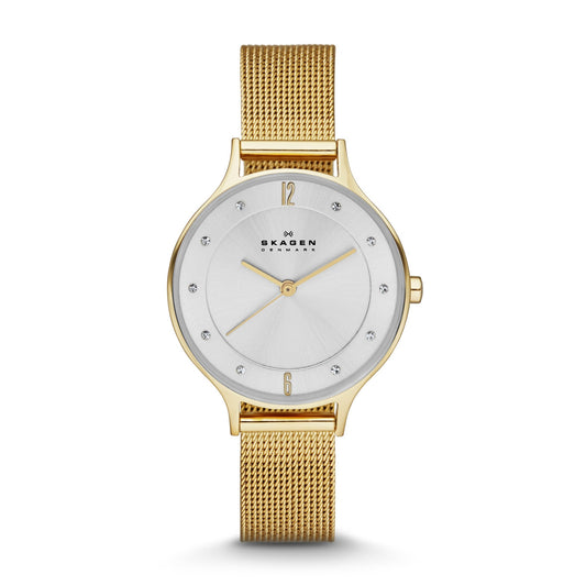 Anita Mesh Watch (Gold) | Skagen | Luby 