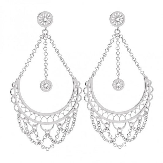 Frida Long Brass Earrings | Stroili Oro | Luby 