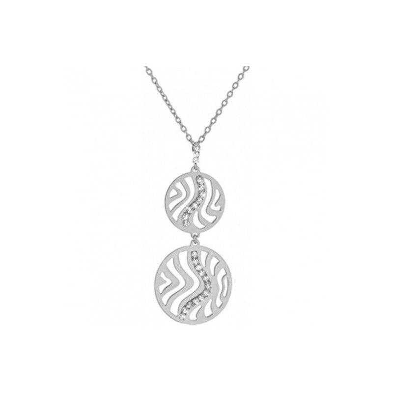 Double Circle Kalahari Brass Necklace