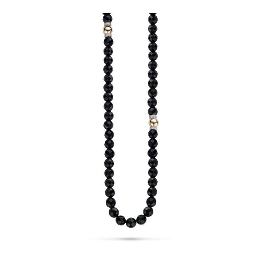 FACETED ONYX BEADS NECKLACE | Ti Sento Milano | Luby 