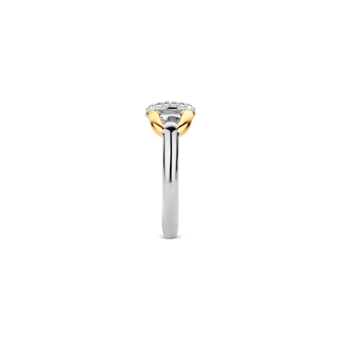 LINK TWO-TONED RING | Ti Sento Milano | Luby 