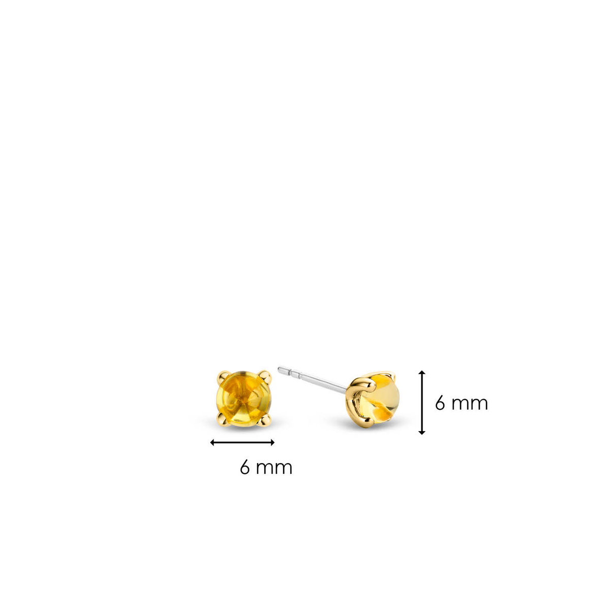 STONE GOLDEN STUDS | Ti Sento Milano | Luby 