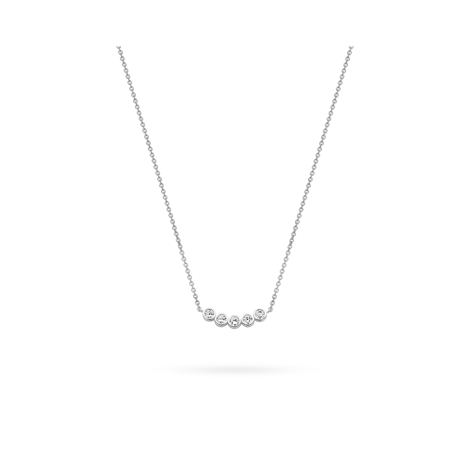 FIVE CUBIC ZIRCONIA NECKLACE | Ti Sento Milano | Luby 