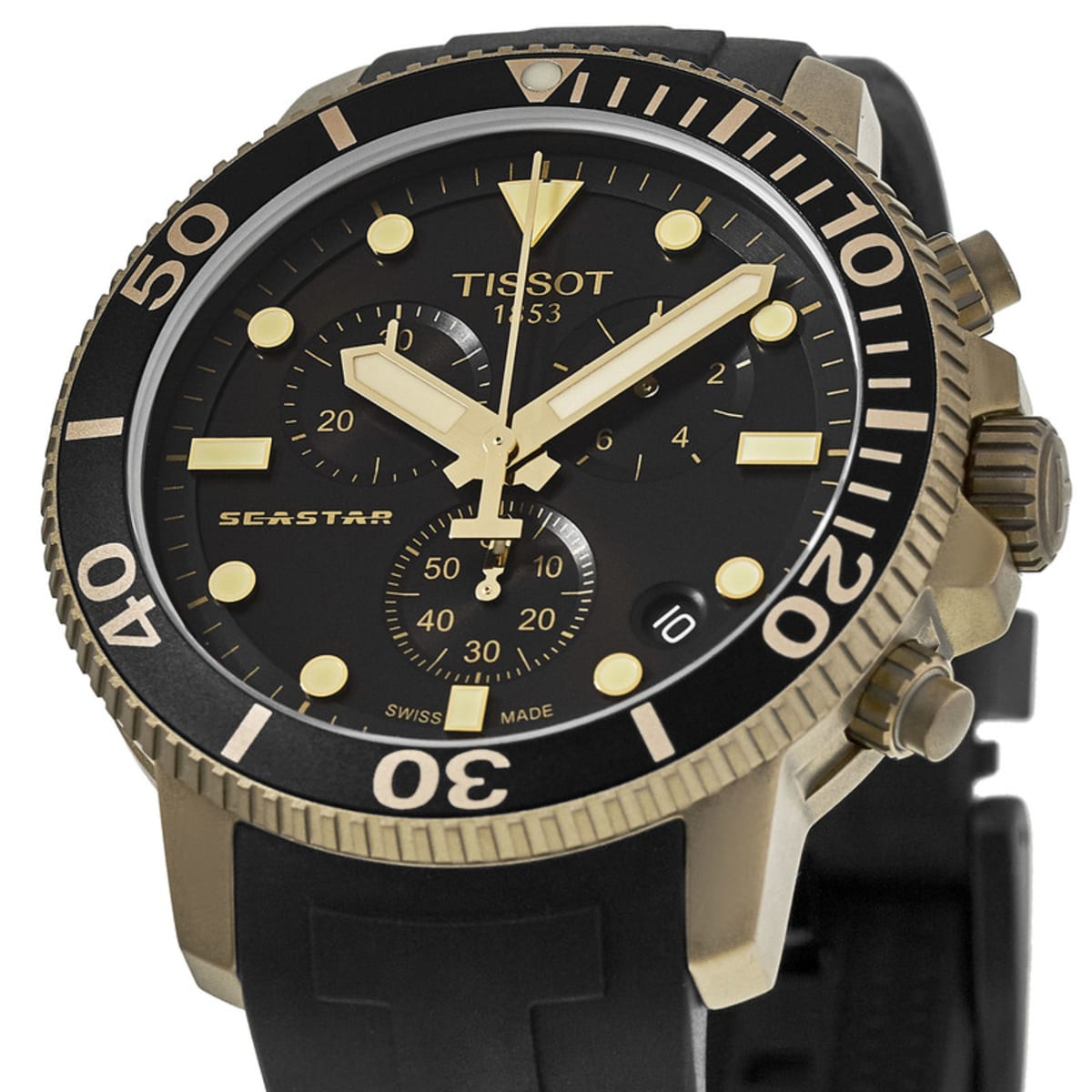 Seastar 1000 Chronograph (Bronze-Black) | Tissot | Luby 