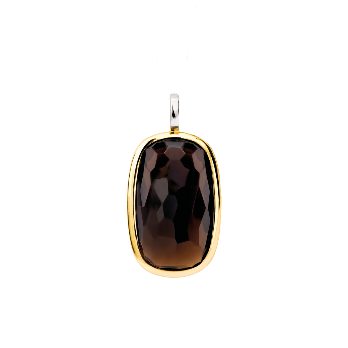 BROWN STONE TWO-TONE PENDANT | Ti Sento Milano | Luby 
