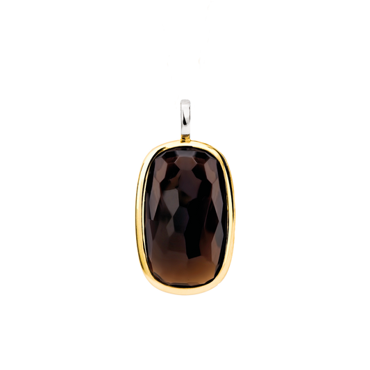 BROWN STONE TWO-TONE PENDANT | Ti Sento Milano | Luby 