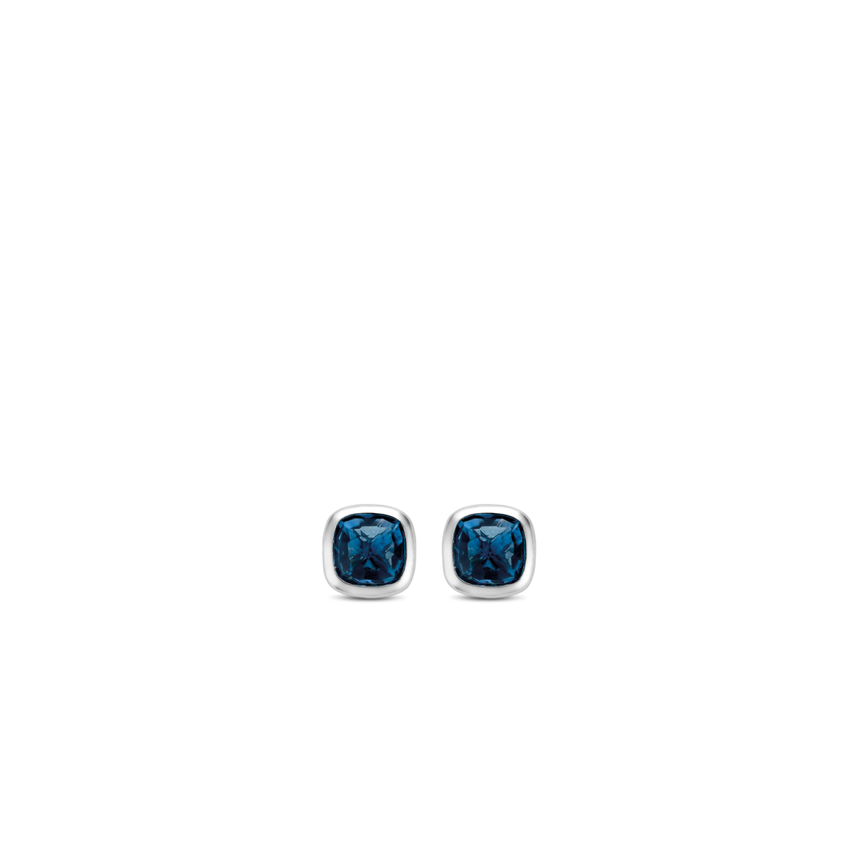 BLUE BEZEL STUDS | Ti Sento Milano | Luby 