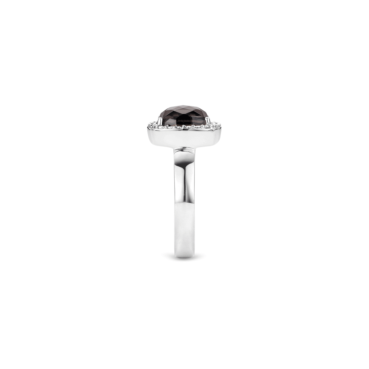 BLACK SOLITAIRE HALO RING | Ti Sento Milano | Luby 