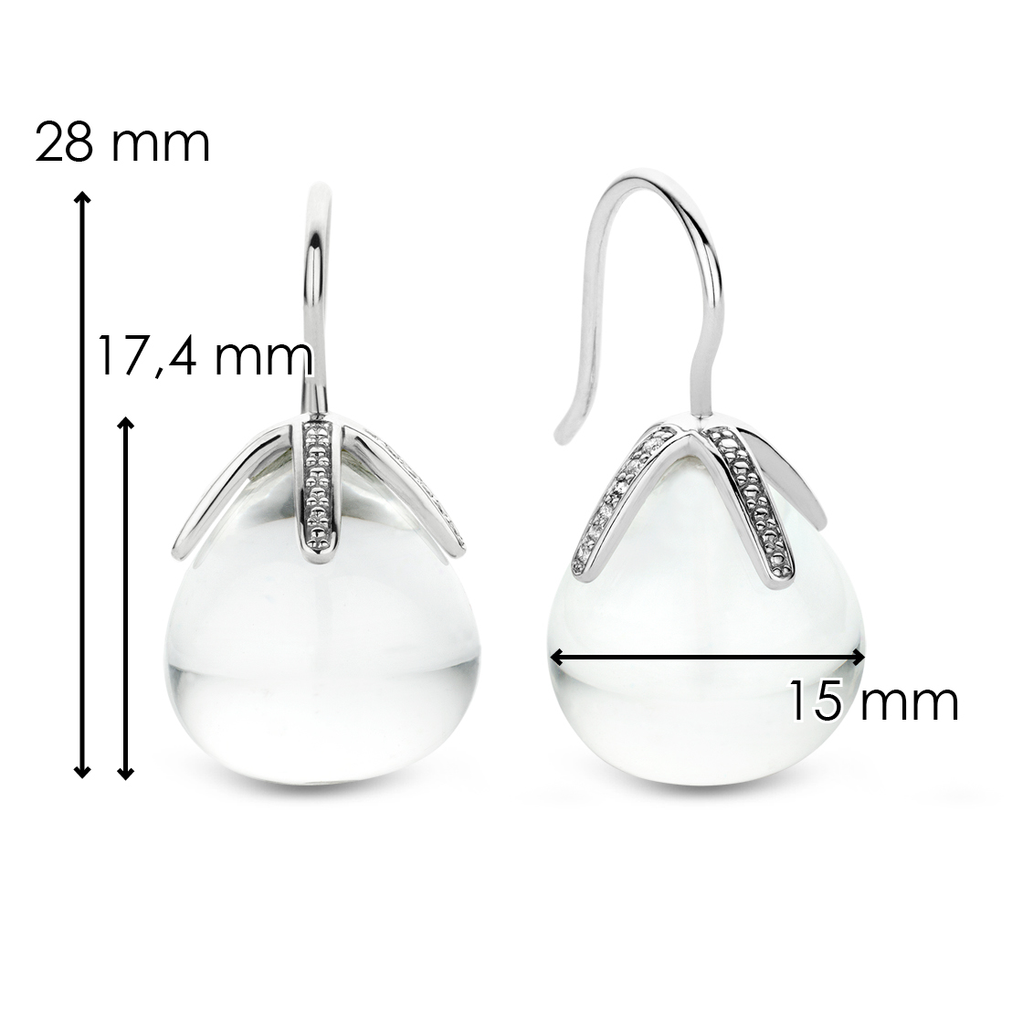 LARGE FLOWERBUD EARRINGS | Ti Sento Milano | Luby 
