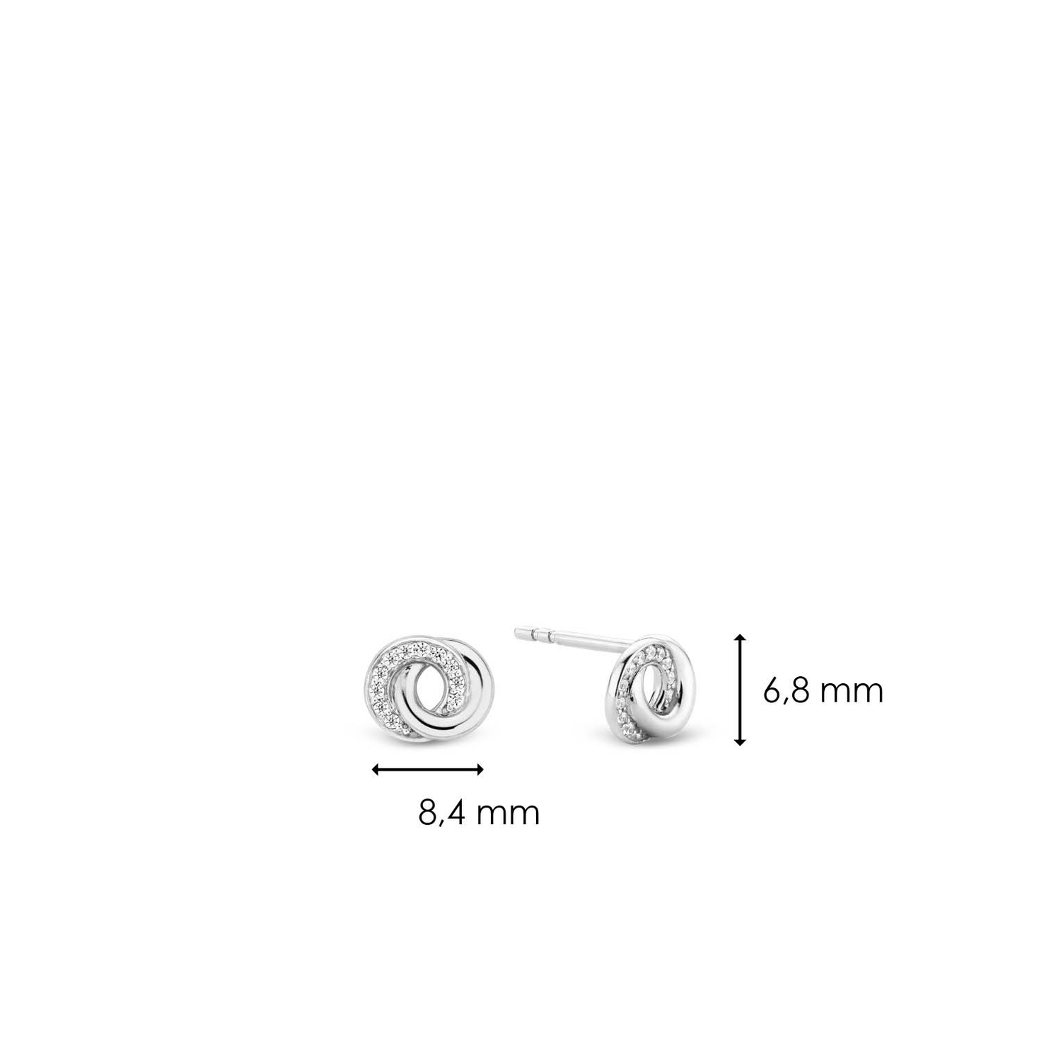 Ti Sento-Milano Infinity Shape Stud Earrings | Ti Sento Milano | Luby 