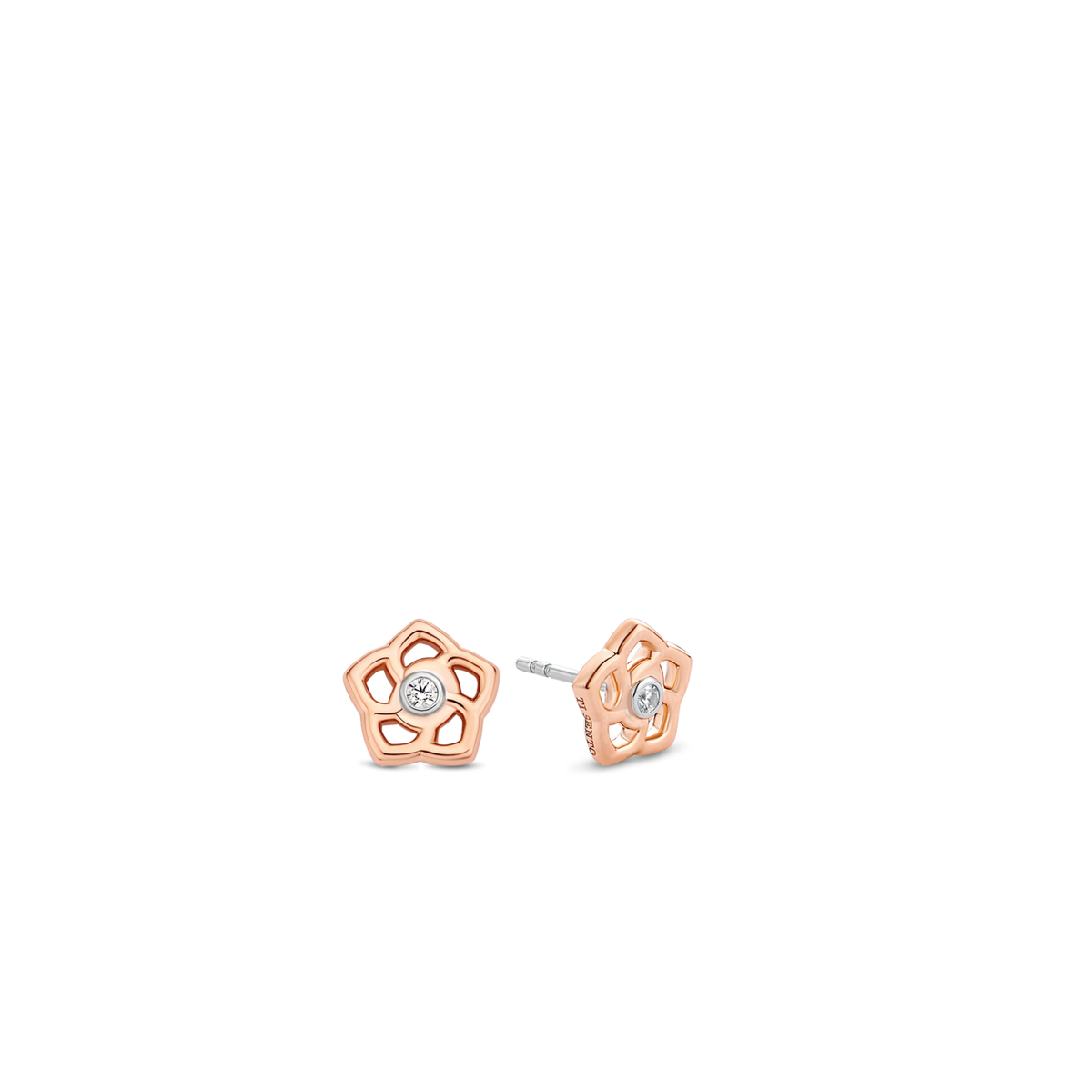 ROSE GOLD FLOWER STUDS | Ti Sento Milano | Luby 