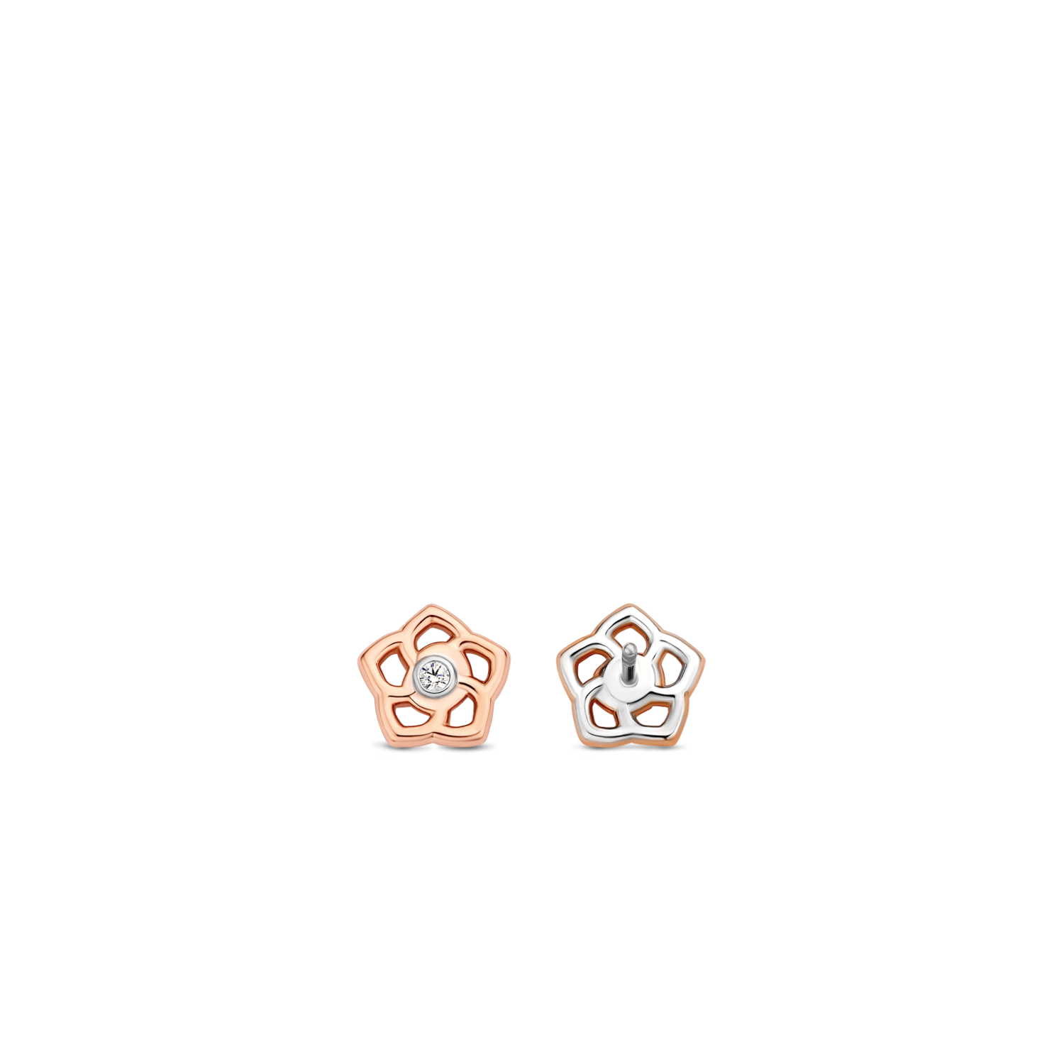 ROSE GOLD FLOWER STUDS | Ti Sento Milano | Luby 