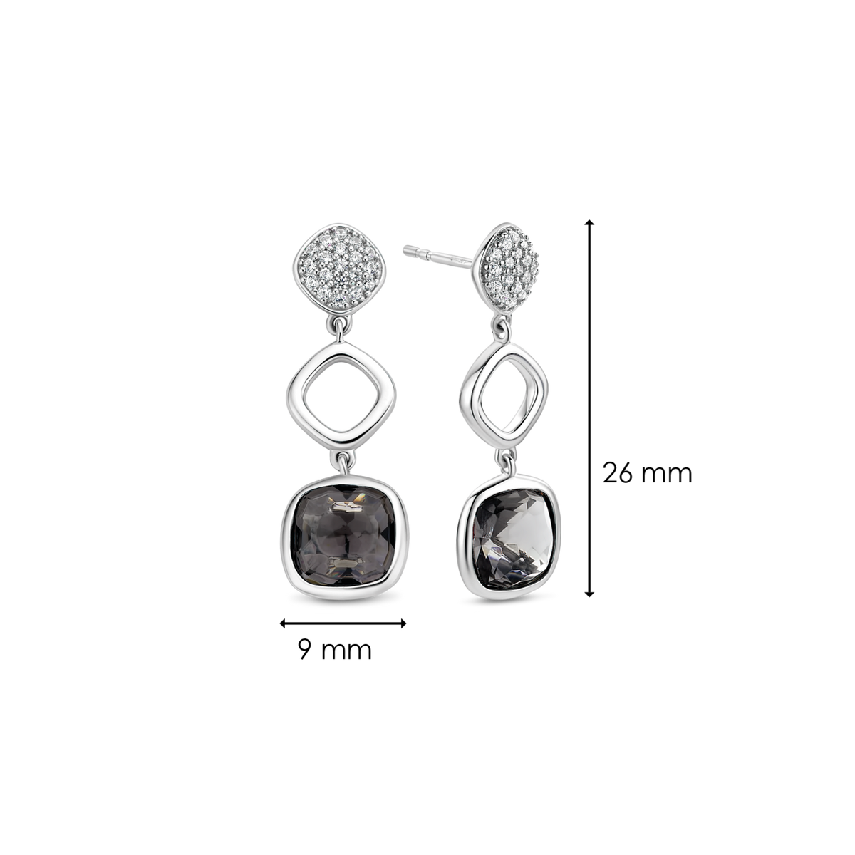 BLACK FIGURES DANGLES | Ti Sento Milano | Luby 