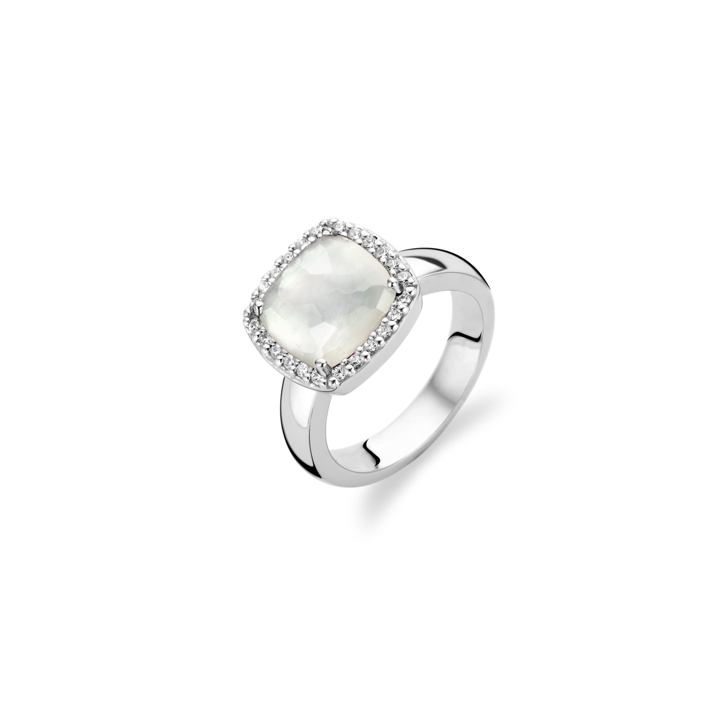 WHITE CRYSTAL HALO RING | Ti Sento Milano | Luby 