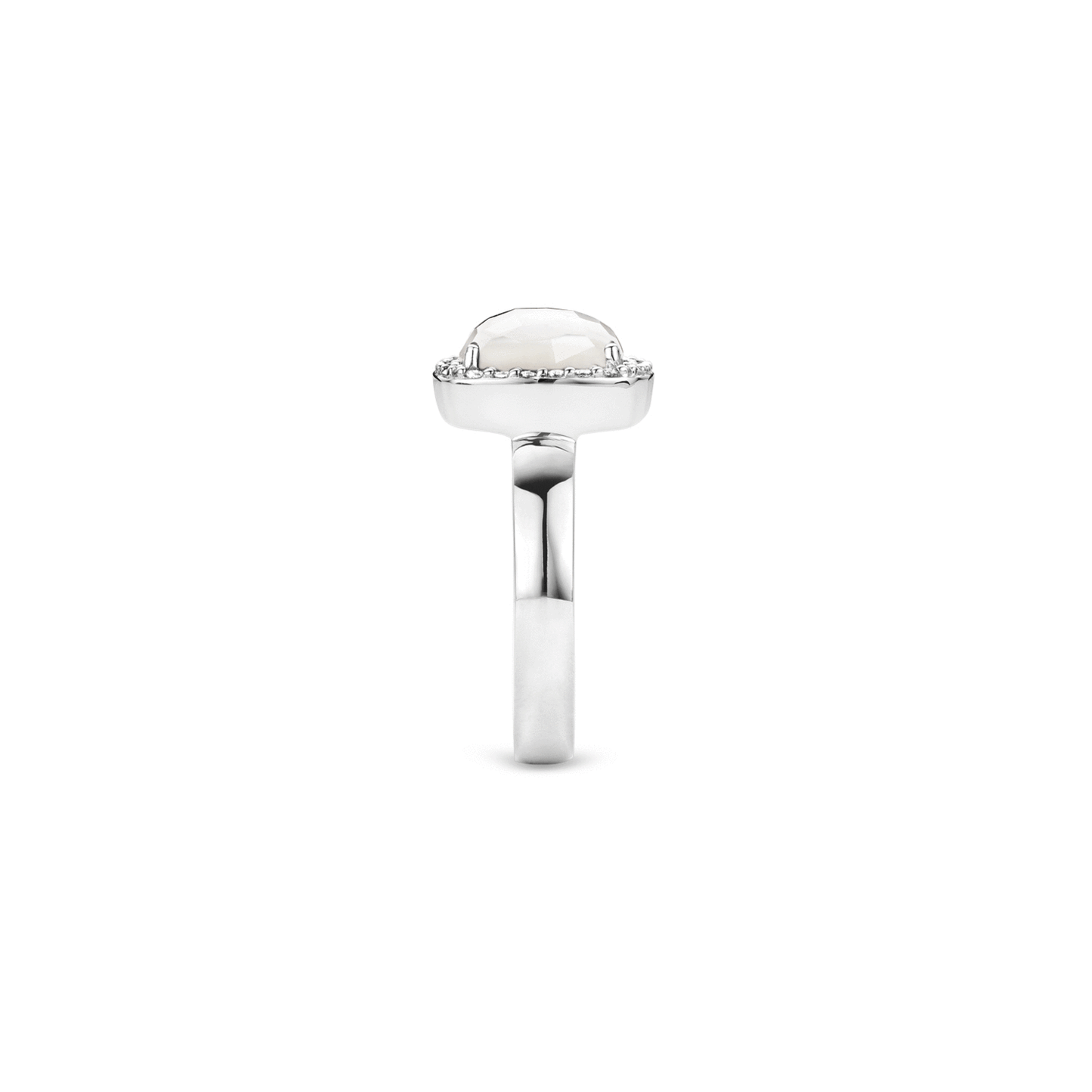 WHITE CRYSTAL HALO RING | Ti Sento Milano | Luby 