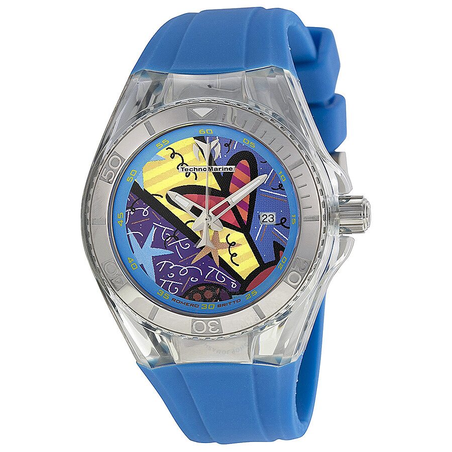 TechnoMarine Woman's Cruise Britto Watch (Blue/Silver)