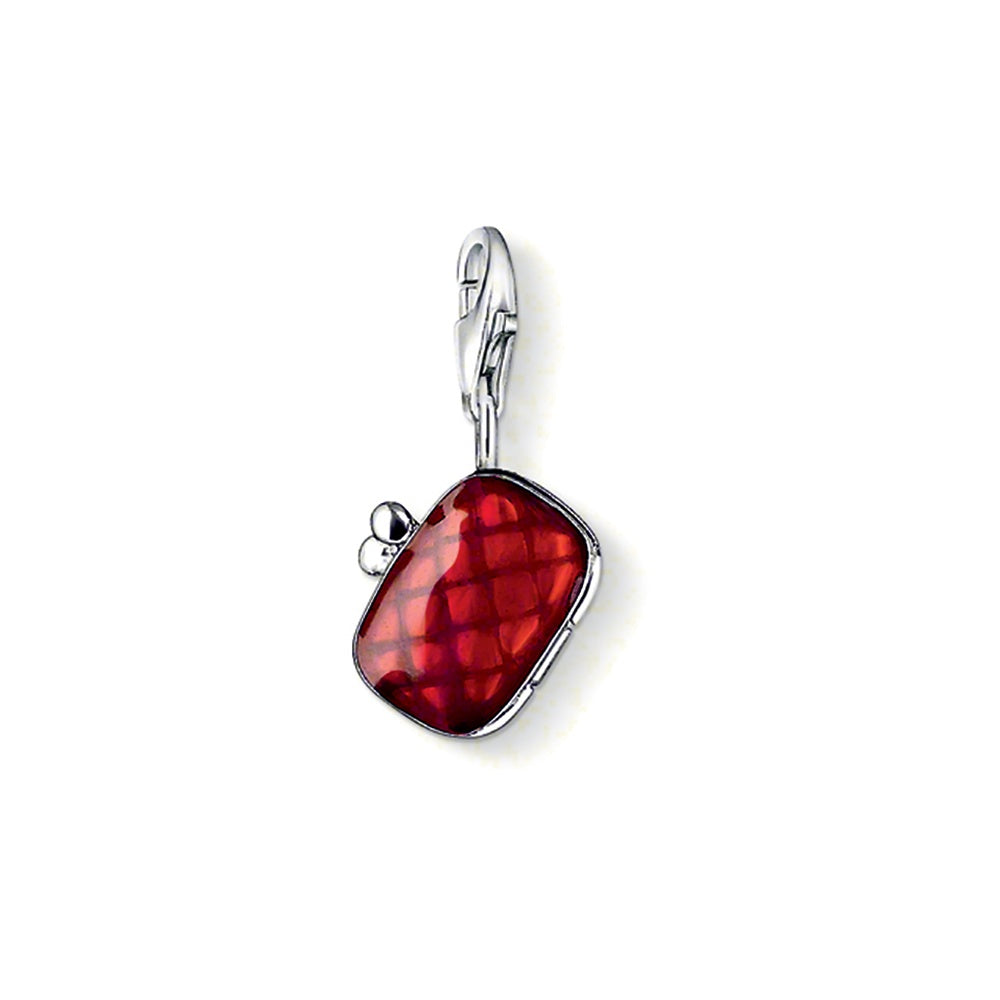 Clutch Purse Charm (Silver/Red) | Thomas Sabo | Luby 