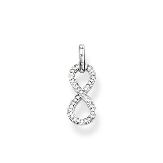 Infinity with Crystals Charm (Silver) | Thomas Sabo | Luby 