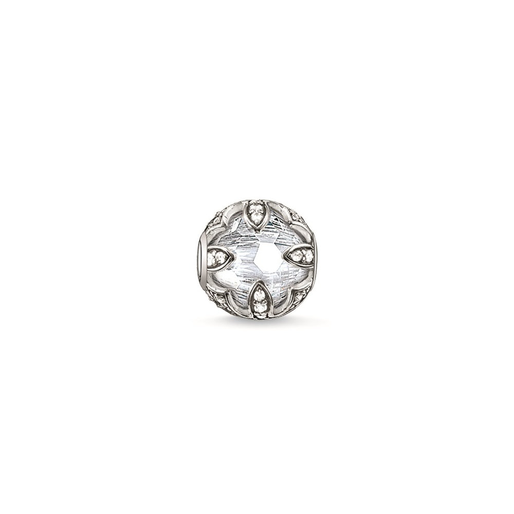 Lotus Crystal Bead (Silver/White) | Thomas Sabo | Luby 